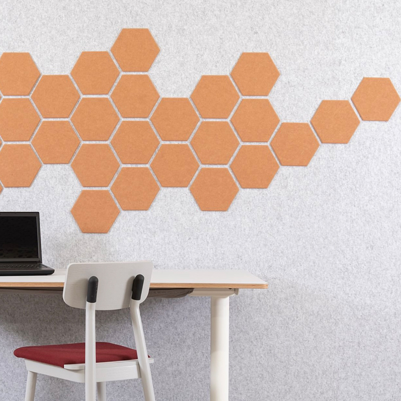 Panel fonoabsorbente de fibra de poliéster ranurado y personalizable Panel fonoabsorbente de fibra de poliéster ranurado y personalizable