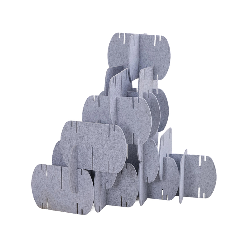 Panel acústico ecológico para divisores de oficina Diseño interior comercial con acabado en tela