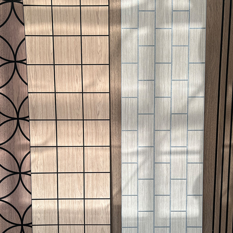 Panel acústico de espuma con chapa de madera Diseño industrial para paredes de apartamentos y espacios comerciales Panel acústico de espuma con chapa de madera Diseño industrial para paredes de apartamentos y espacios comerciales