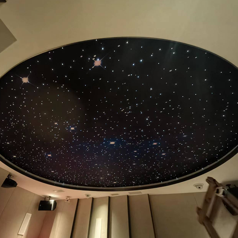 Techo estrellado acústico con fibra óptica Iluminación decorativa y patrones personalizados