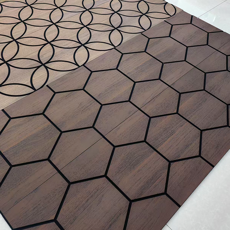 Panel acústico de PVC y poliéster directo de fábrica Costo competitivo, entrega rápida y absorción de sonido