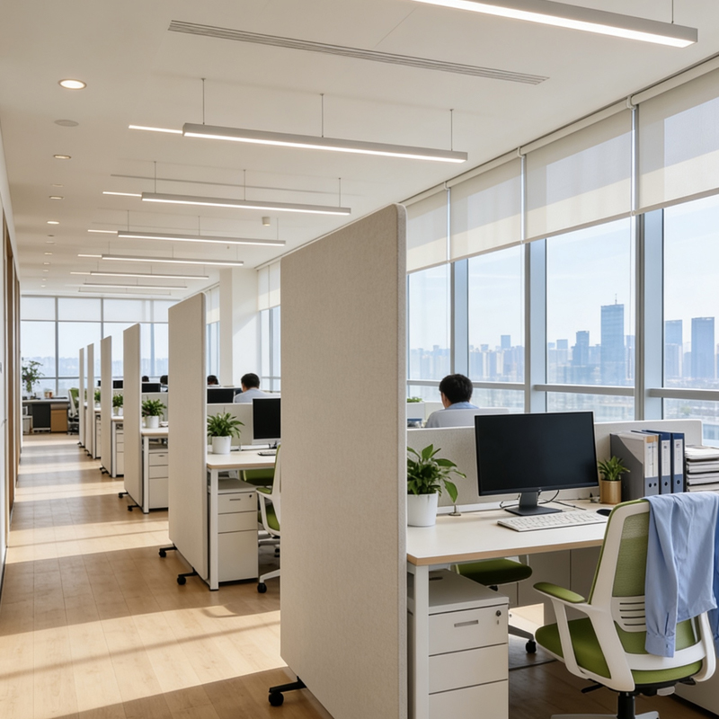 Tamaños personalizables Pantalla absorbente de sonido de 1700 × 1200 × 28 mm, divisor acústico de piso